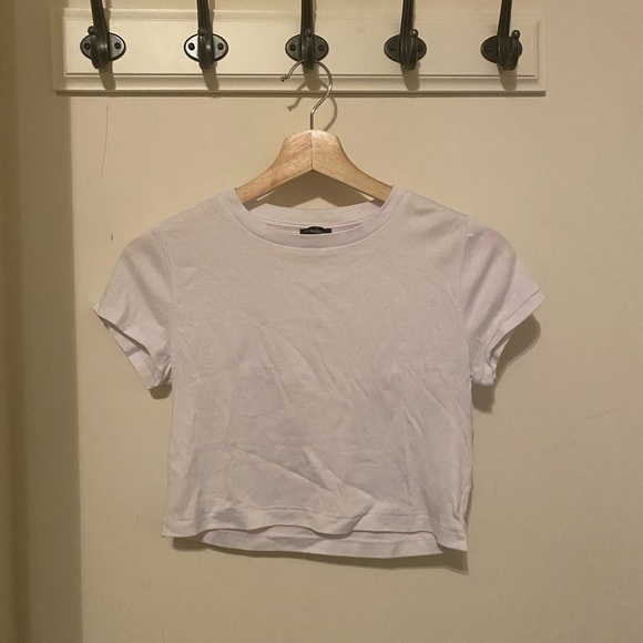 Dynamite White Cropped T-Shirt - Picture 2 of 8